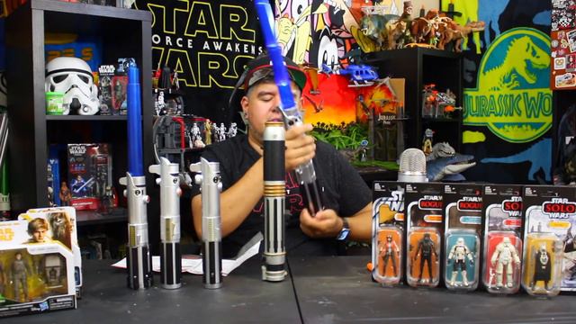 Star Wars Jedi Spring-Action Lightsaber | Rey's Force Action Lightsaber Toy Review