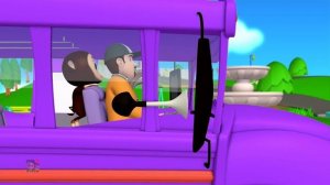 Колеса у автобуса | автобус песня | Дети рифмы для детей |  Wheels On The Bus | Luke and Lily Russi