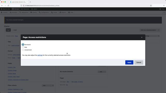 Getting Started with Views, 2.4 - Page Settings on View смотреть онлайн