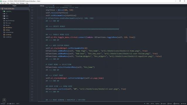 Modern Gui Python - Flat Style - PySide2/PyQt5/Qt Designer - [FREE DOWNLOAD] смотреть онлайн