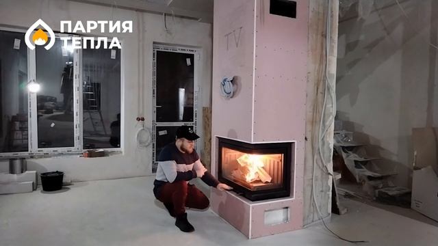 Угловой камин с закладной под телевизор под ключ смотреть онлайн