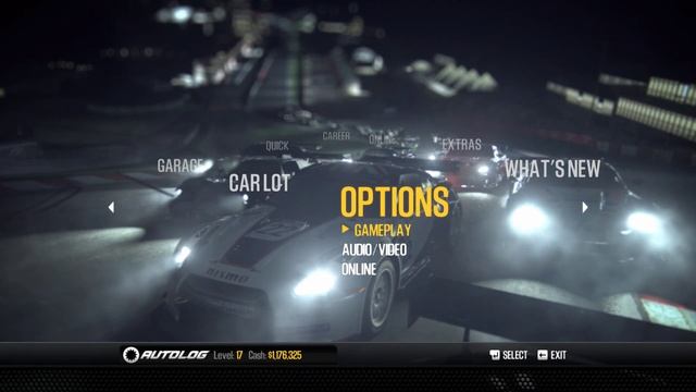 Need For Speed Shift 2 Unleashed Main Menu