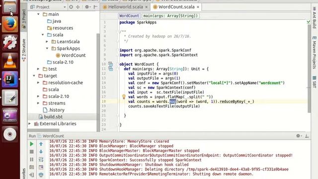 Apache Spark WordCount Program In Intellij смотреть онлайн