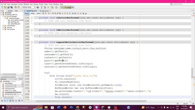 Signup Page File Handling #backend #java смотреть онлайн