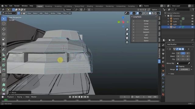 BLENDER 2.90 Фасад для Шелби Мустанг GT500 "Элеонора" (1967) смотреть онлайн