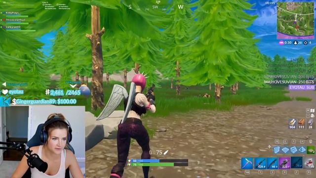 THE GIRL SQUAD IS BACK! w/ Valkyrae & Loserfruit (Fortnite: Battle Royale Gameplay) | KittyPlays смотреть онлайн