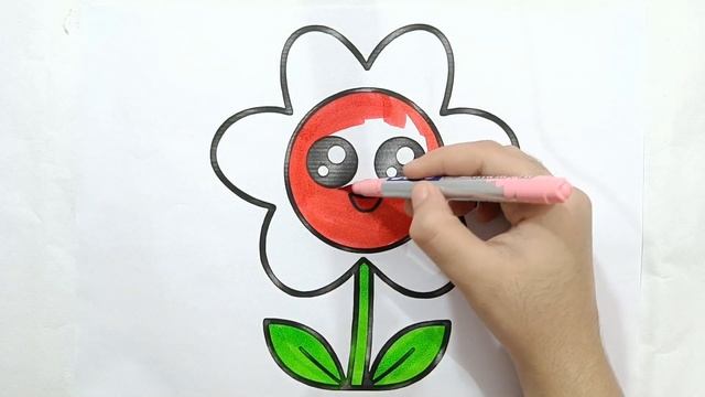 Cute flower Drawing, Coloring & Painting for Kids, Toddlers смотреть онлайн