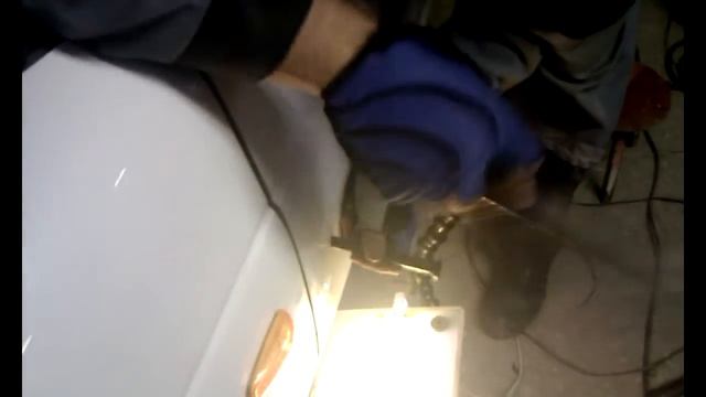 Ремонт передней двери без покраски Приора