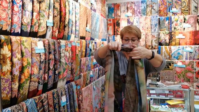 Палантины из разреженной шерсти. Павловопосадские платки в Минске. Алёна смотреть онлайн