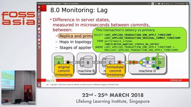 New Replication Features in MySQL 8 - Venkatesh Duggirala - FOSSASIA 2018 смотреть онлайн