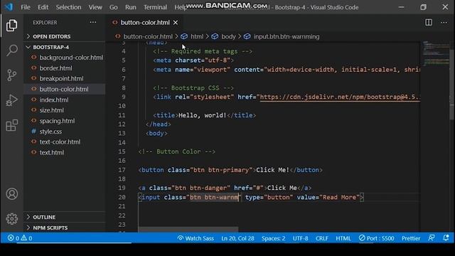 Bootstrap Tutorial in 2022 | Bootstrap Button Tutorials | Bootstrap Button Outline Classes смотреть онлайн