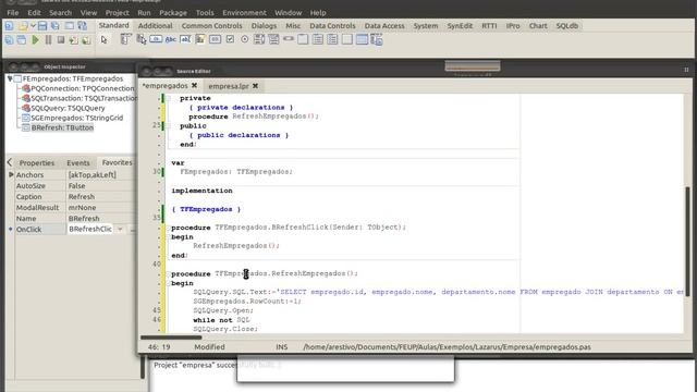 Tutorial Lazarus e PostgreSQL : Parte 3 смотреть онлайн