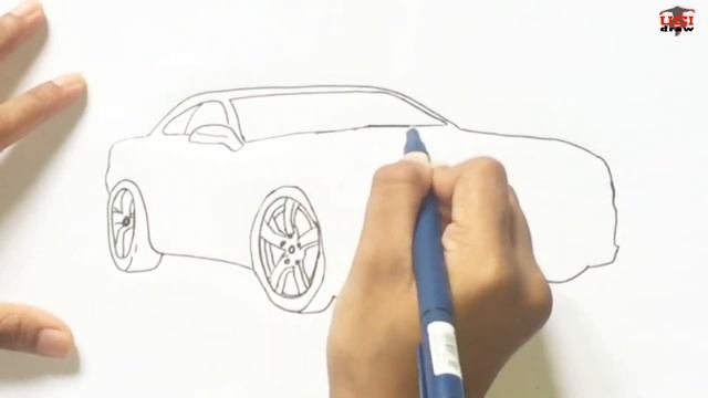 How to Draw a Camaro Drawing | Easy Chevrolet Car Sketch Step by Step | Superb Chevy Camaro Outline смотреть онлайн