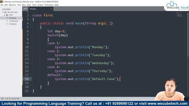 Switch Statement in Java with Example - Java Statement Tutorial смотреть онлайн