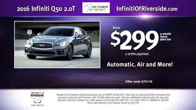 2016 Infiniti Q50 May Lease Offer смотреть онлайн