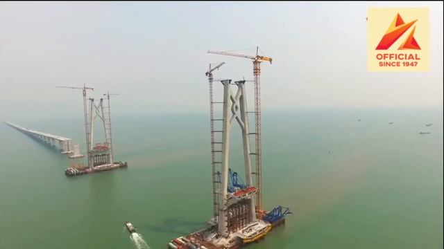 World Longest Ocean Bridge Construction | Hongkong Zhuhai Macao Bridge смотреть онлайн