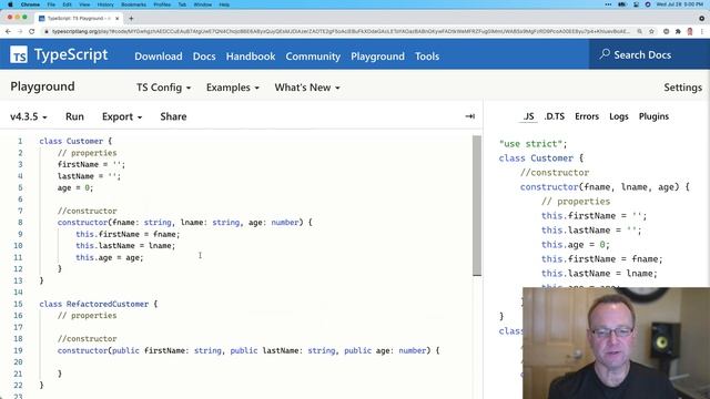 TypeScript Core Concepts - Using classes in TypeScript смотреть онлайн