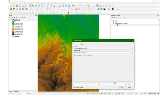 How to calculate Strahler orders in QGIS? смотреть онлайн