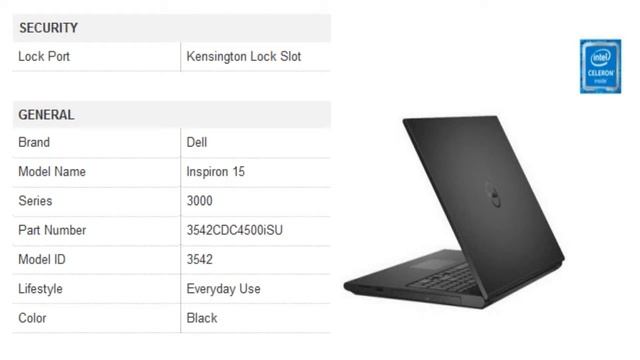Dell Inspiron 15 3000 3542 3542CDC4500iSU Laptop смотреть онлайн