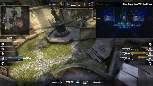 CS GO Liquid vs Fnatic Cbble Map 1 ESL One Cologne 2016 Semifinals смотреть онлайн