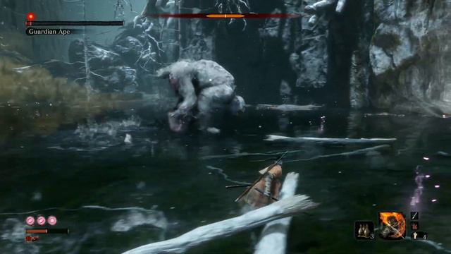 Sekiro: Attack Power 1 - Guardian Ape (Burn n' Run Technique), No Damage, Demon Bell, Charmless, NG смотреть онлайн