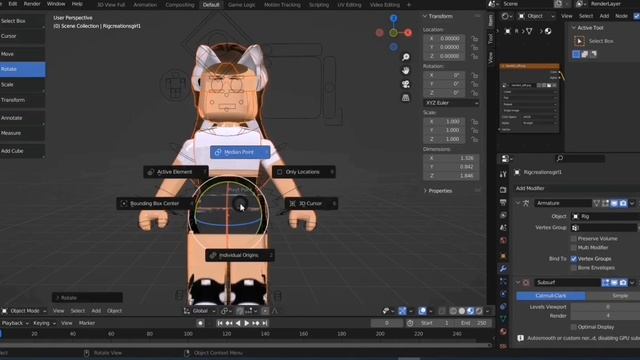 КАК СДЕЛАТЬ ПОЗИНГ В БЛЕНДЕРЕ|BLENDER РОБЛОКС ТУТОРИАЛ ? смотреть онлайн