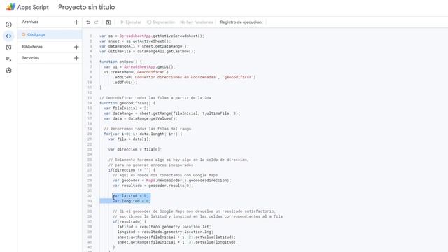 Convertir direcciones a coordenadas latitud y longitud con Google Sheets y Google Maps (Geocoding) смотреть онлайн