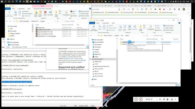 03 Instalação do MariaDB no Laragon смотреть онлайн