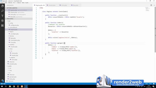 Ⓜ️ Aplicación Crud con Framework #MVC #PHP Parte 2 - Traer e Insertar Registros смотреть онлайн