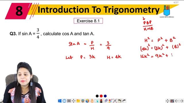 Class 10 Maths | Chapter 8 | Exercise 8.1 Q3 | Trigonometry | NCERT смотреть онлайн