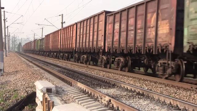 Электровоз ВЛ80с 277 С грузовым поездом Заб жд смотреть онлайн