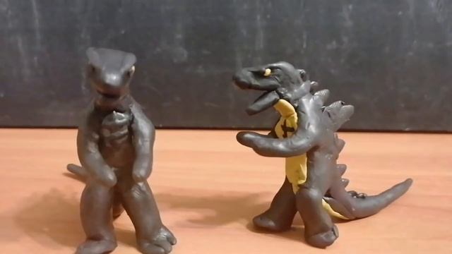 Godzilla 2019 Vs Godzilla 2014 (claymation)