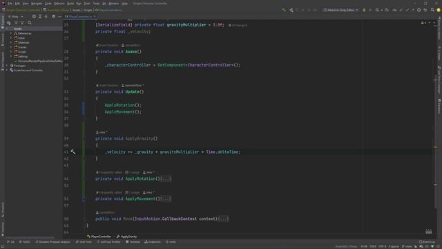 Applying Gravity | Simple Character Controller in Unity | Part 4 смотреть онлайн