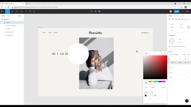 How to Design a Personal Portfolio Website in Figma | Design Tutorial ( Part 1) смотреть онлайн