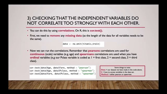 Testing the assumptions of Logistic Regression using R смотреть онлайн