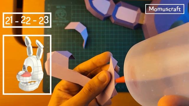 How To Make A Bonnie Mask Using Paper - DIY FNAF Mask