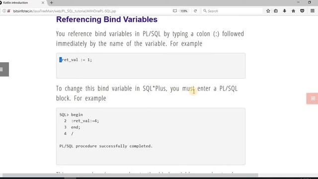 pl SQL tutorial in Hindi (lec 5 pl sql bind variables) смотреть онлайн