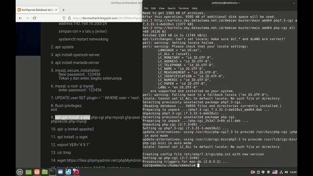 Konfigurasi database server (phpmyadmin) di debian 10 смотреть онлайн