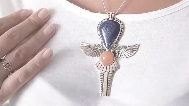 Египетский Анкх или Птица Сокол Ба с лазуритом и агатом! Короткий обзор. смотреть онлайн