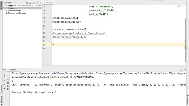 Consultas SQL em Python e PostreSQL смотреть онлайн