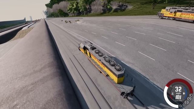Testing Trains VS Lava Jumps in BeamNG Drive Mods! смотреть онлайн