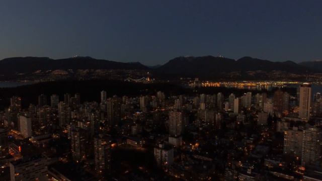 Vancouver, Canada | Stealth Night Drone 4K смотреть онлайн