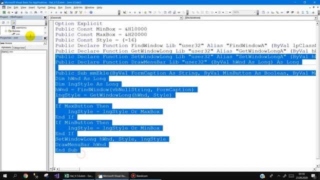Excel VBA Userform'a MAX, MİN buttonları nasıl eklenir ? смотреть онлайн