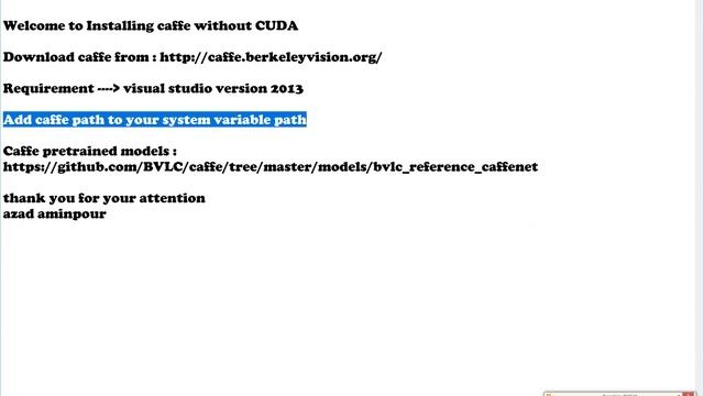 Caffe installation without Cuda смотреть онлайн