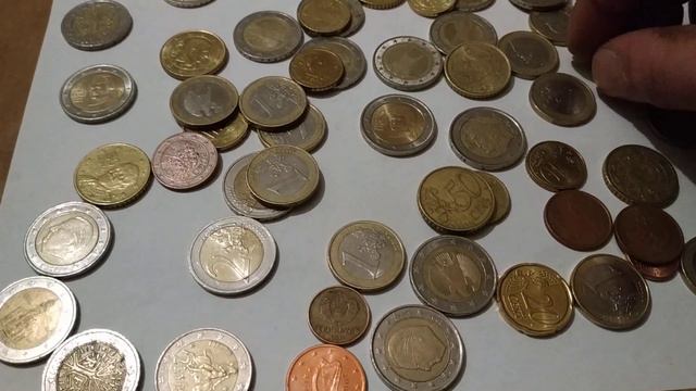 Пополнение коллекции Евро и злотых. Купюры и монеты. смотреть онлайн