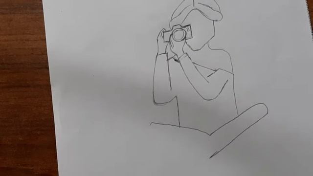 Girl with Camera Drawing || Step by Step || Pencil Sketch || Girl drawing || смотреть онлайн