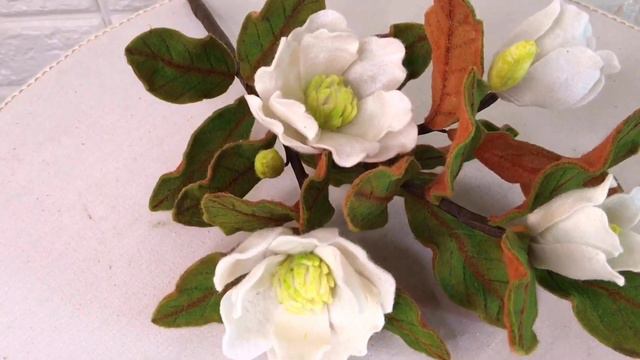 Felt Magnolia - Chally Felt Flowers Shop ||Felt Flower-Bunga Flane смотреть онлайн
