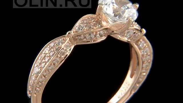 Золотое кольцо с фианитами смотреть онлайн