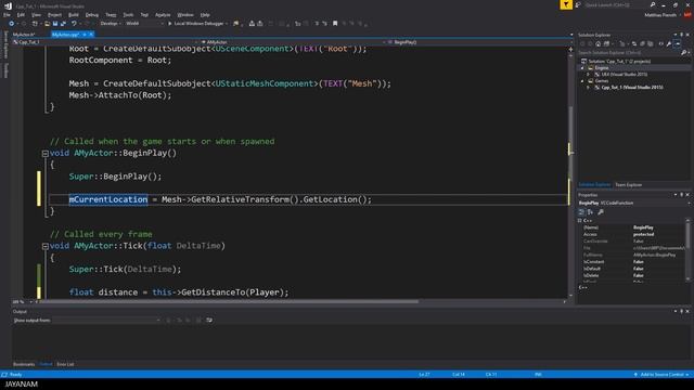 Unreal Engine C++ Tutorial : Transforms & Meshes смотреть онлайн