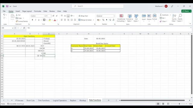 Learn Date Functions Part-1 in just 5 mins | Excel Basics Ep:15 | Tamil | Office Guru смотреть онлайн